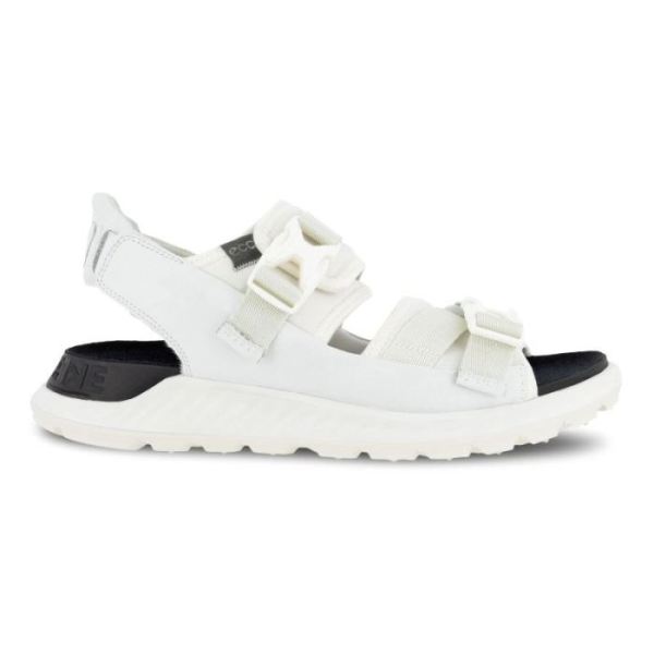 ECCO SHOES -EXOWRAP WOMEN'S 2 STRAP BUCKLE-WHITE/WHITE