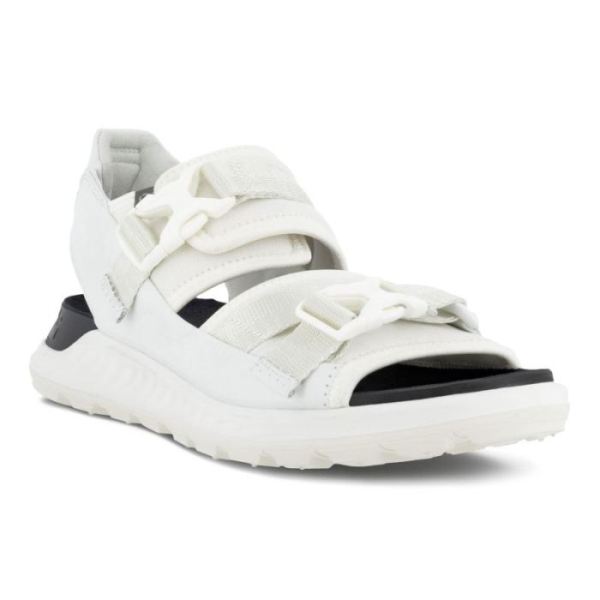 ECCO SHOES -EXOWRAP WOMEN'S 2 STRAP BUCKLE-WHITE/WHITE