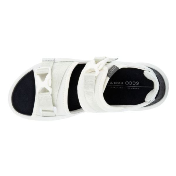 ECCO SHOES -EXOWRAP WOMEN'S 2 STRAP BUCKLE-WHITE/WHITE