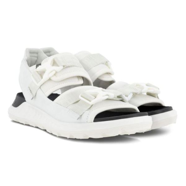 ECCO SHOES -EXOWRAP WOMEN'S 2 STRAP BUCKLE-WHITE/WHITE