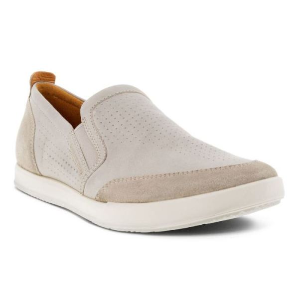 ECCO SHOES -COLLIN 2.0 MEN'S RETRO SLIP-ON-MOON ROCK/MOON ROCK