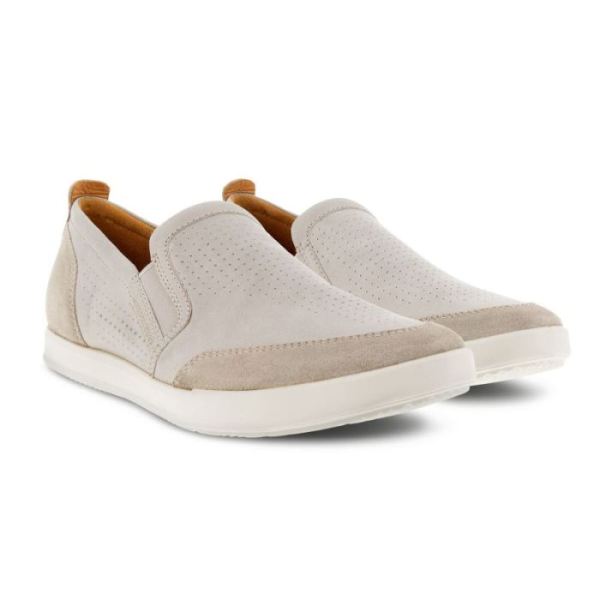 ECCO SHOES -COLLIN 2.0 MEN'S RETRO SLIP-ON-MOON ROCK/MOON ROCK