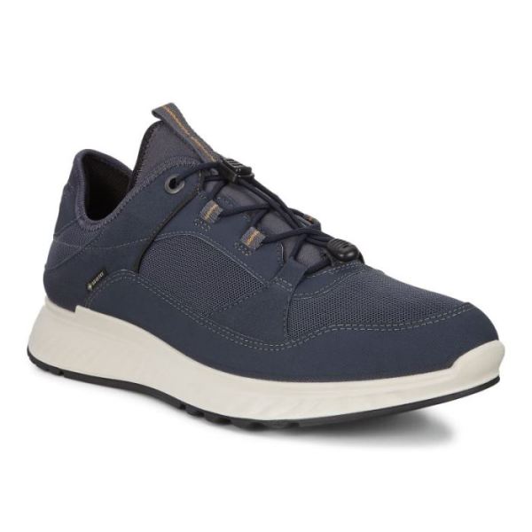 ECCO SHOES -EXOSTRIDE MEN'S LOW GTX SHOES-MARINE/OMBRE