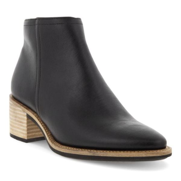 ECCO SHOES -SHAPE 35 SARTORELLE WOMEN'S ANKLE BOOT LOW-BLACK