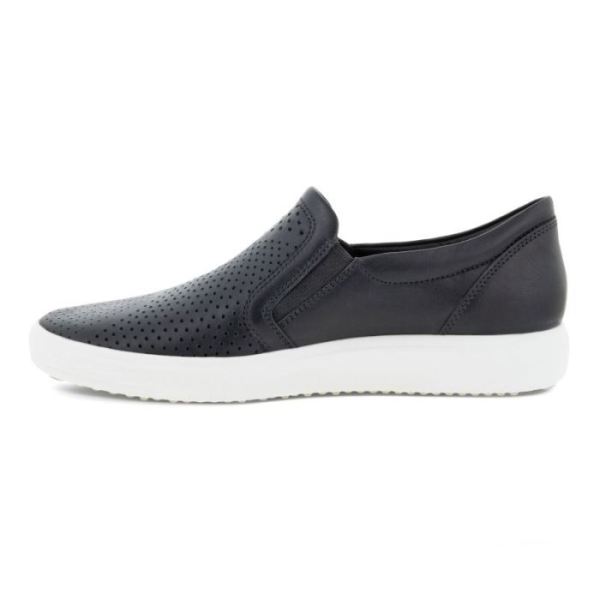 ECCO SHOES -SOFT 7 WOMEN'S SLIP-ON-BLACK