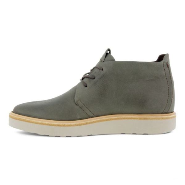 ECCO SHOES -TECHWELT MEN'S CHUKKA-DARK CLAY