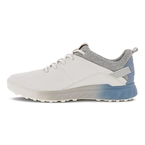 ECCO SHOES -WOMEN'S S-THREE SPIKELESS GOLF SHOES-WHITE/MIRAGE