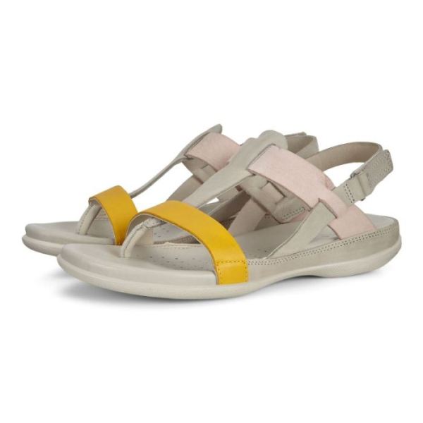 ECCO SHOES -FLASH WOMEN'S SANDAL-MERIGOLD/GRAVEL/ROSE DUST