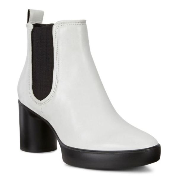 ECCO SHOES -SHAPE SCULPTED MOTION 55 WOMEN'S CHELSEA ANKLE BOOT-BRIGHT WHITE