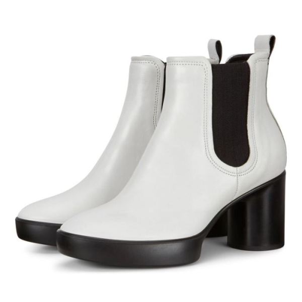 ECCO SHOES -SHAPE SCULPTED MOTION 55 WOMEN'S CHELSEA ANKLE BOOT-BRIGHT WHITE