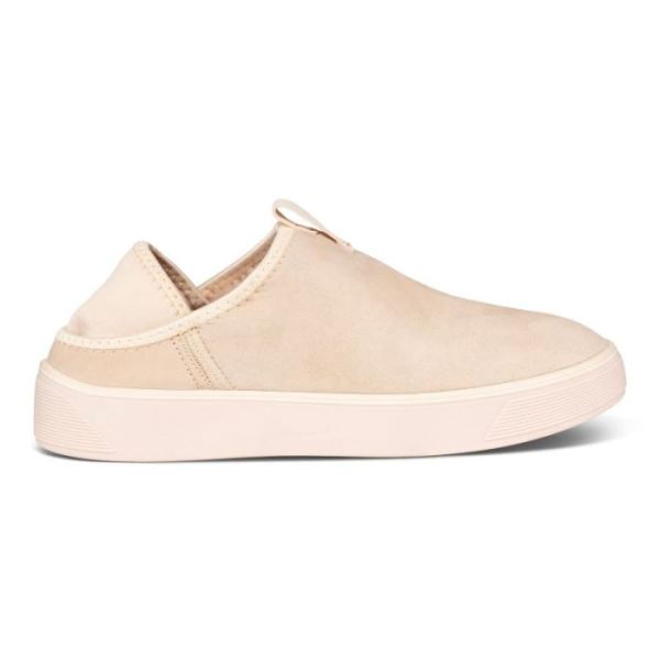 ECCO SHOES -STREET TRAY WOMEN'S SLIP-ON-LIMESTONE