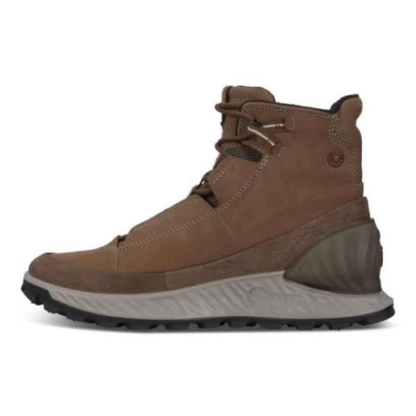 ECCO SHOES -EXOSTRIKE MEN'S MID OUTDOOR SHOES-COFFEE/COCOA BROWN