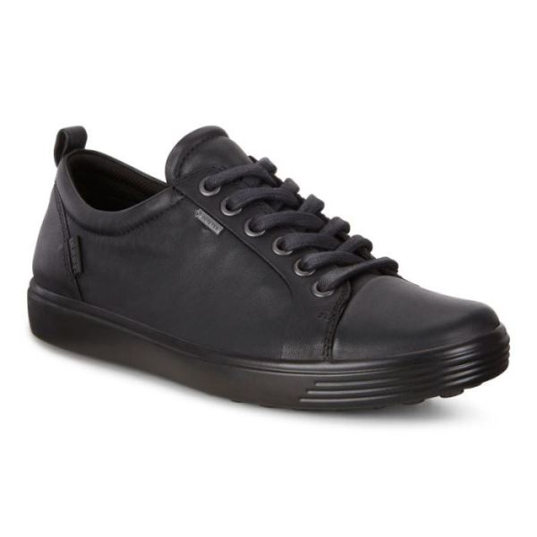 ECCO SHOES -SOFT 7 WOMEN'S SNEAKER GTX-BLACK