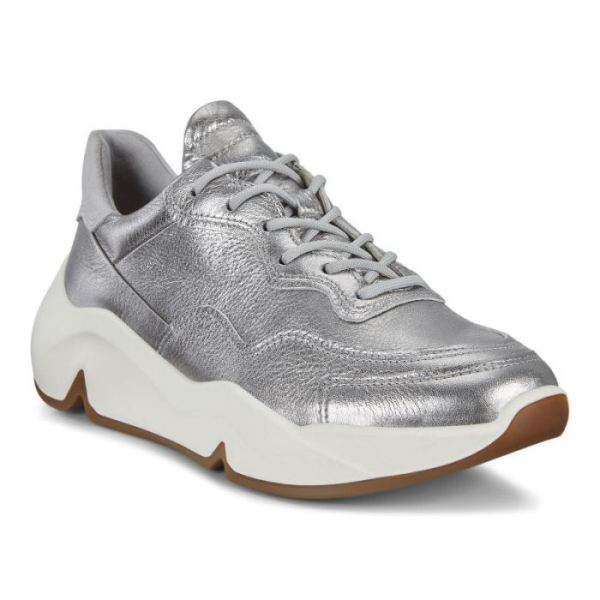 ECCO SHOES -CHUNKY WOMEN'S SNEAKER-ALUSILVER/CONCRETE