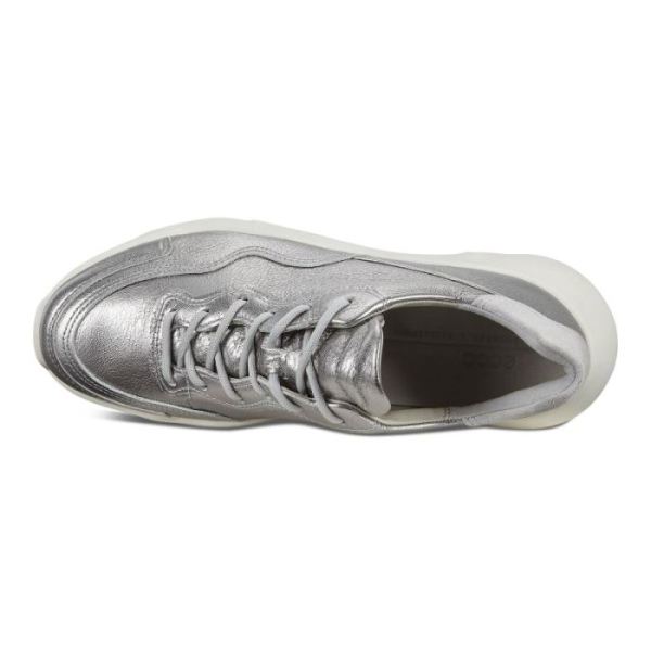 ECCO SHOES -CHUNKY WOMEN'S SNEAKER-ALUSILVER/CONCRETE