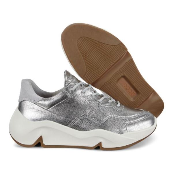 ECCO SHOES -CHUNKY WOMEN'S SNEAKER-ALUSILVER/CONCRETE