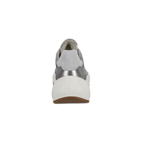 ECCO SHOES -CHUNKY WOMEN'S SNEAKER-ALUSILVER/CONCRETE