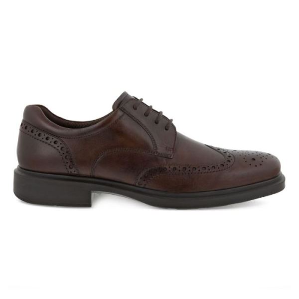 ECCO SHOES -HELSINKI 2.0 MEN'S WING TIP TIE-COCOA BROWN