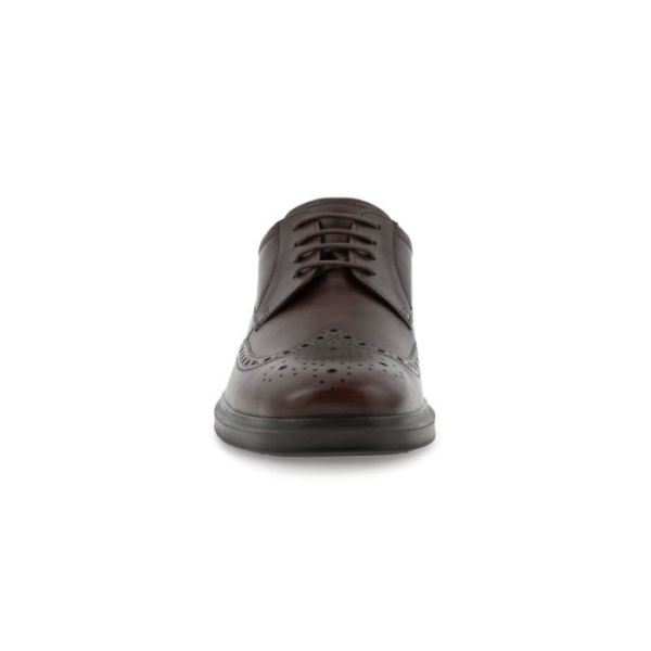 ECCO SHOES -HELSINKI 2.0 MEN'S WING TIP TIE-COCOA BROWN