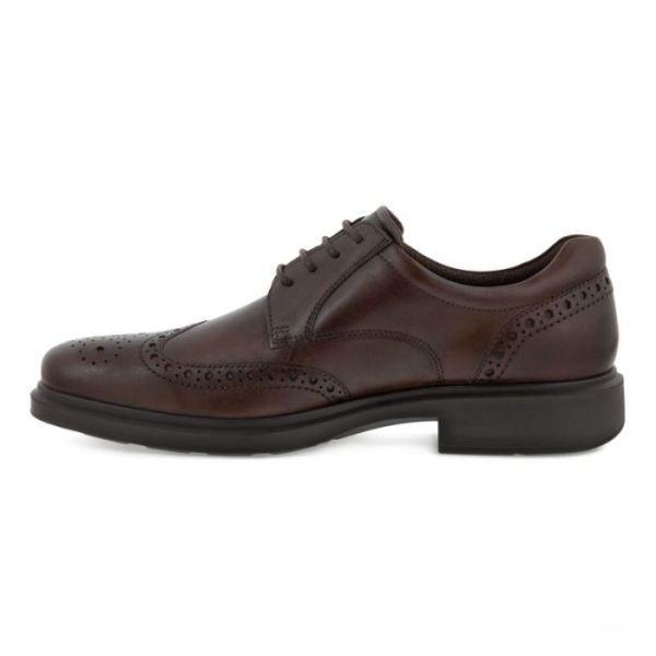 ECCO SHOES -HELSINKI 2.0 MEN'S WING TIP TIE-COCOA BROWN