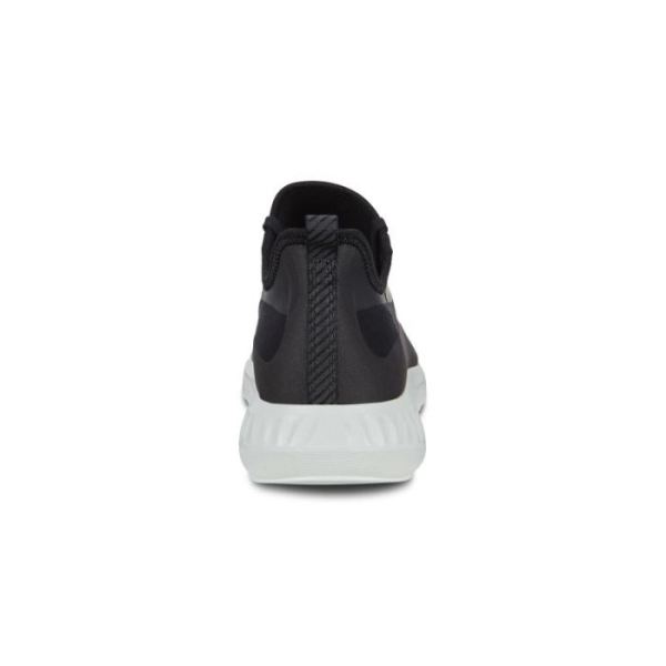 ECCO SHOES -ST.1 LITE MEN'S SLIP-ON SNEAKERS-BLACK/BLACK