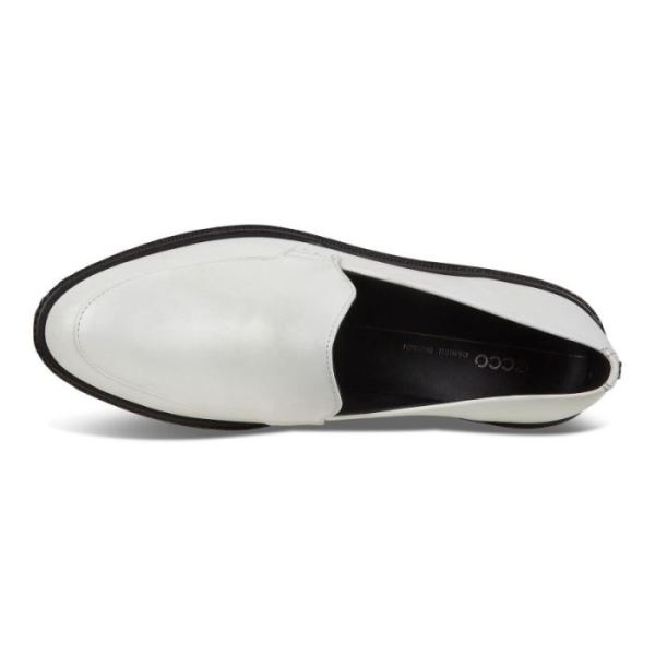 ECCO SHOES -INCISE TAILORED WOMEN'S LOAFER-BRIGHT WHITE