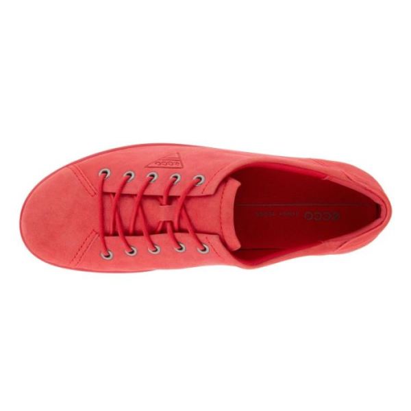 ECCO SHOES -SOFT 2.0 WOMEN'S TIE-HIBISCUS