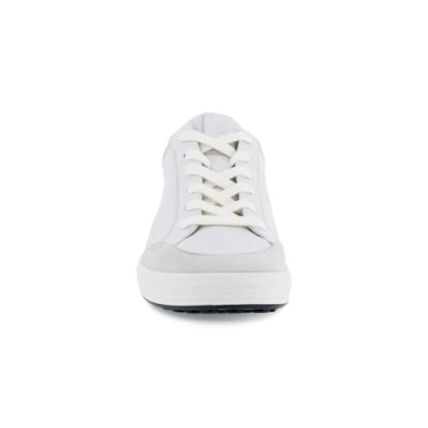 ECCO SHOES -SOFT 7 WOMEN'S RETRO SNEAKER-SHADOW WHITE/WHITE/BLACK