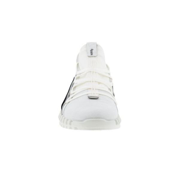 ECCO SHOES -ZIPFLEX MEN'S EASY SLIP-ON-WHITE