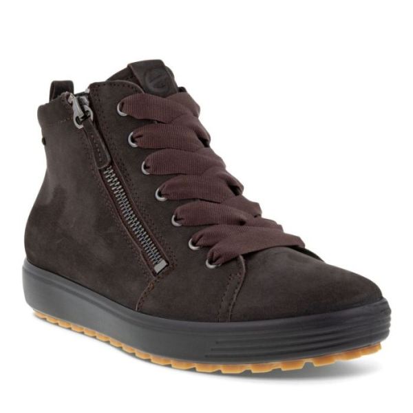 ECCO SHOES -SOFT 7 TRED WOMEN'S GTX HI-LICORICE