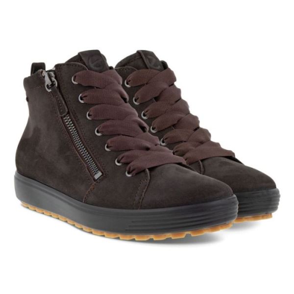 ECCO SHOES -SOFT 7 TRED WOMEN'S GTX HI-LICORICE