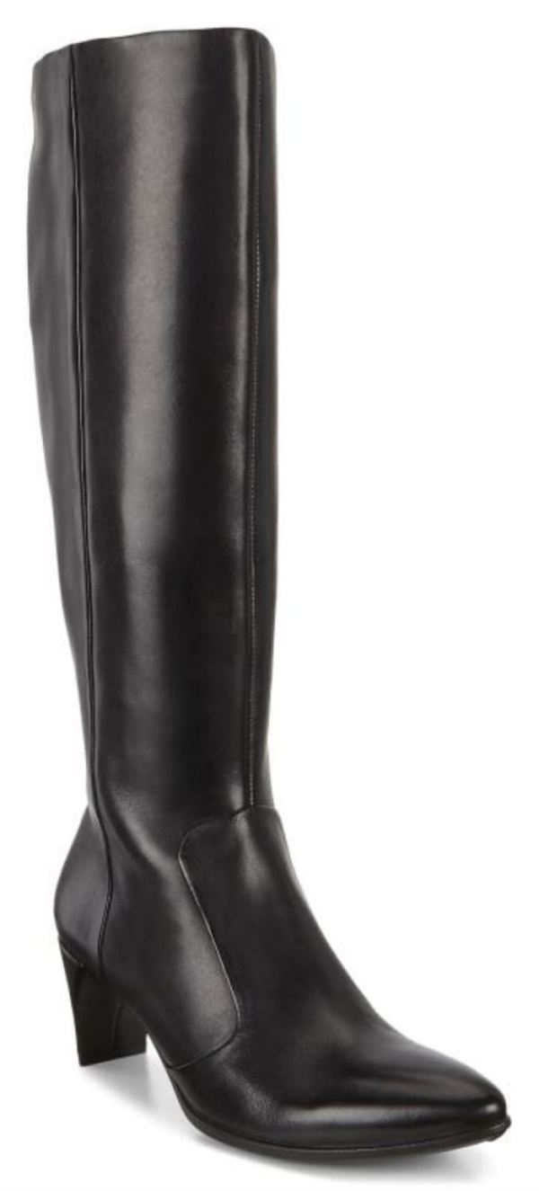 ECCO SHOES -SHAPE 45 WOMEN'S HIGH-CUT POINTY SLEEK 2.0 BOOT-BLACK