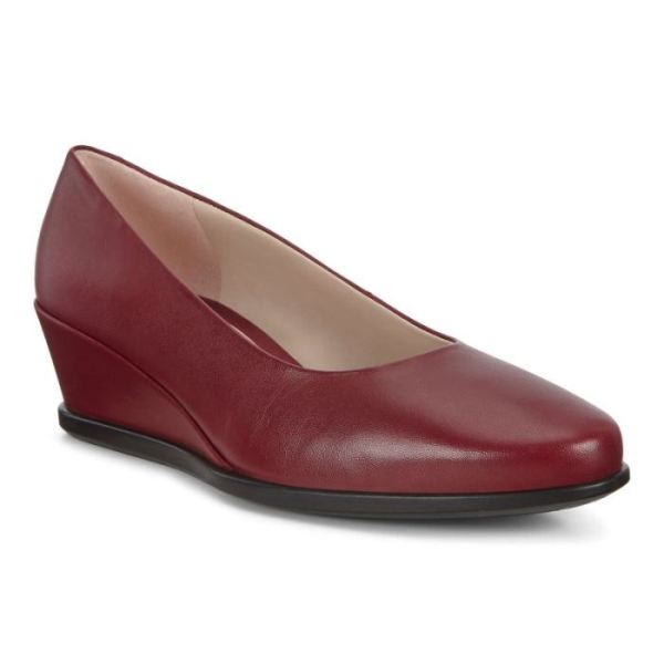 ECCO SHOES -SHAPE 45 WEDGE WOMEN'S PUMP-SYRAH