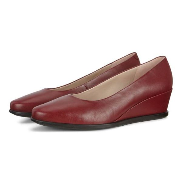 ECCO SHOES -SHAPE 45 WEDGE WOMEN'S PUMP-SYRAH