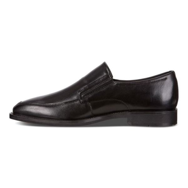 ECCO SHOES -CALCAN APRON MEN'S TOE SLIP ON-BLACK