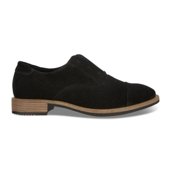 ECCO SHOES -SARTORELLE 25 TAILORED SUEDE WOMEN'S SHOES-BLACK