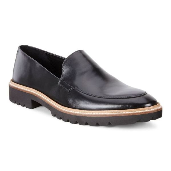 ECCO SHOES -INCISE TAILORED WOMEN'S LOAFER-BLACK