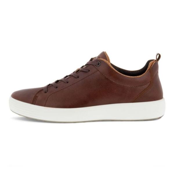 ECCO SHOES -SOFT 7 MEN'S CRAZE SNEAKER-WHISKY/CASHMERE