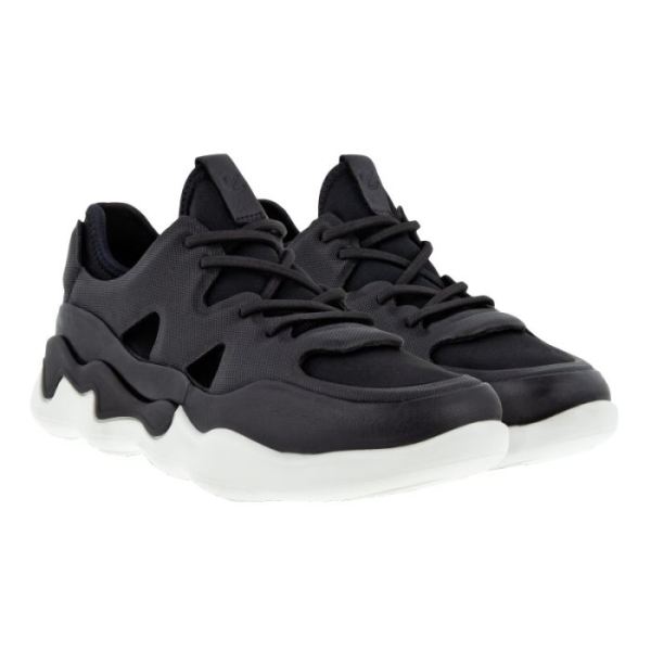 ECCO SHOES -ELO WOMEN'S ATHLETIC SNEAKER-BLACK/BLACK