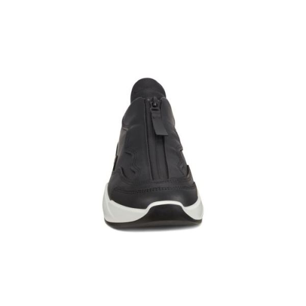 ECCO SHOES -CHUNKY WOMEN'S SNEAKER ZIP-BLACK