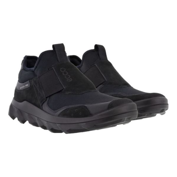 ECCO SHOES -MX MEN'S LOW SLIP ON-BLACK/BLACK