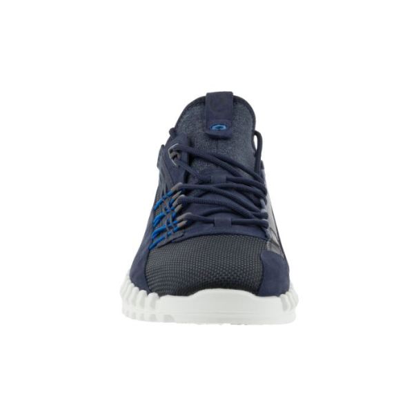 ECCO SHOES -ZIPFLEX MEN'S LOW SHOES-MARINE/NIGHT SKY