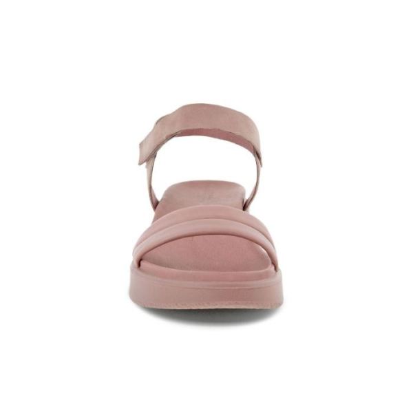 ECCO SHOES -FLOWT LX WOMEN'S WEDGE SANDAL-WOOD ROSE/WOOD ROSE