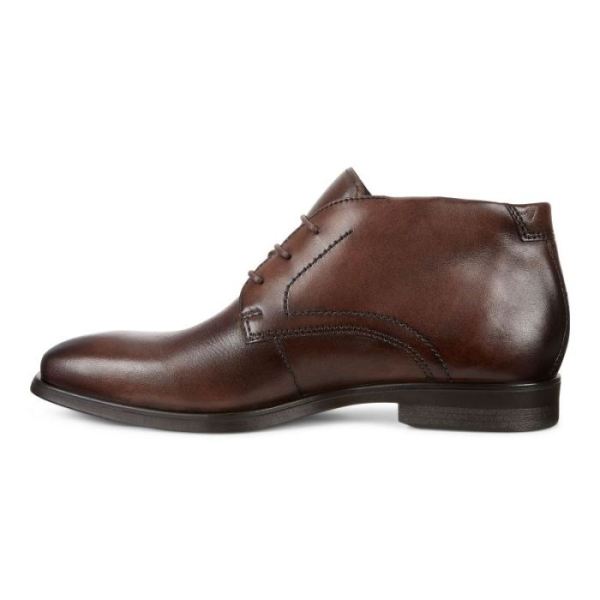 ECCO SHOES -MELBOURNE MEN'S DRESS BOOT-COCOA BROWN