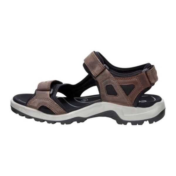 ECCO SHOES -MEN&RSQUO;S YUCATAN SANDAL-ESPRESSO/COCOA BROWN/BLACK