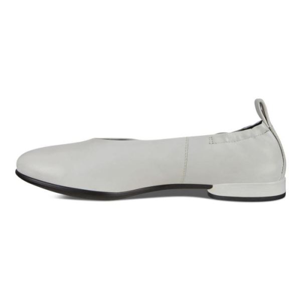 ECCO SHOES -ANINE WOMEN'S FLAT BALLERINA-BRIGHT WHITE