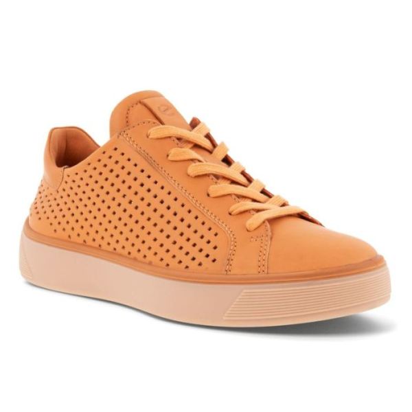 ECCO SHOES -STREET TRAY W LACED SHOES-SANDSTONE