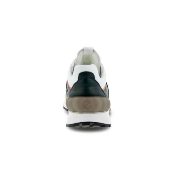 ECCO SHOES -ASTIR MEN'S RETRO TRAINER-VETIVER/SEA TANGLE/BRI. WHITE/CALENDULA