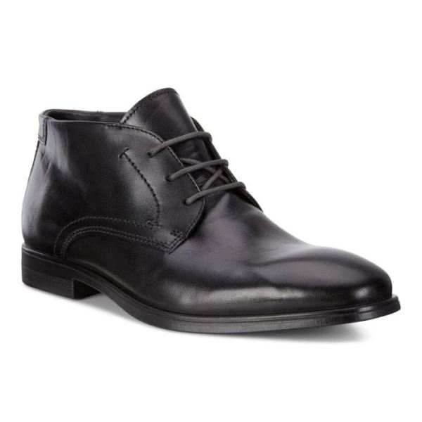 ECCO SHOES -MELBOURNE MEN'S DRESS BOOT-BLACK/MAGNET