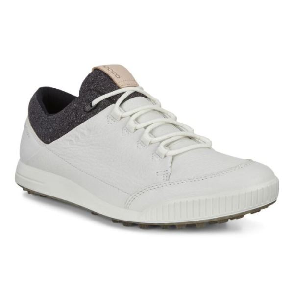 ECCO SHOES -MEN'S STREET RETRO GOLF SHOES-BRIGHT WHITE